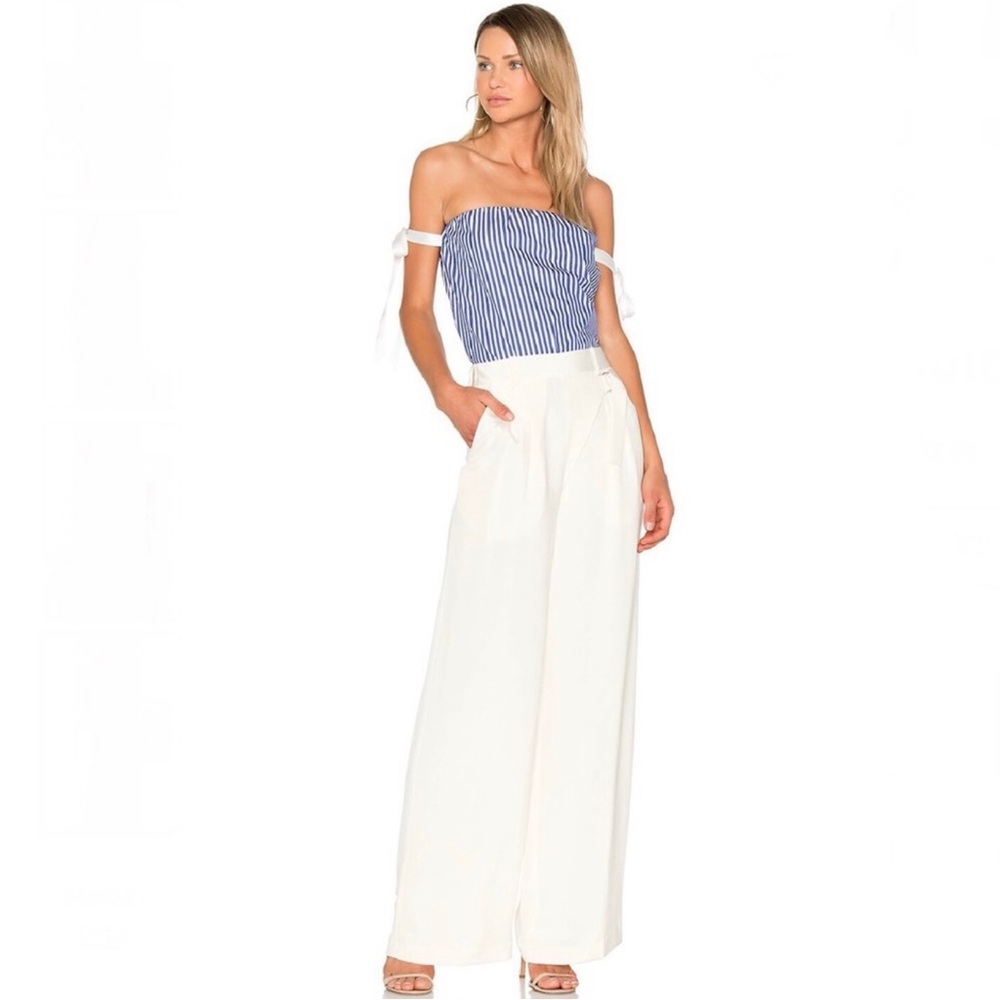 NEW RTA REVOLVE STRIPED OFF-THE-SHOULDER TOP - Picture 8 of 8